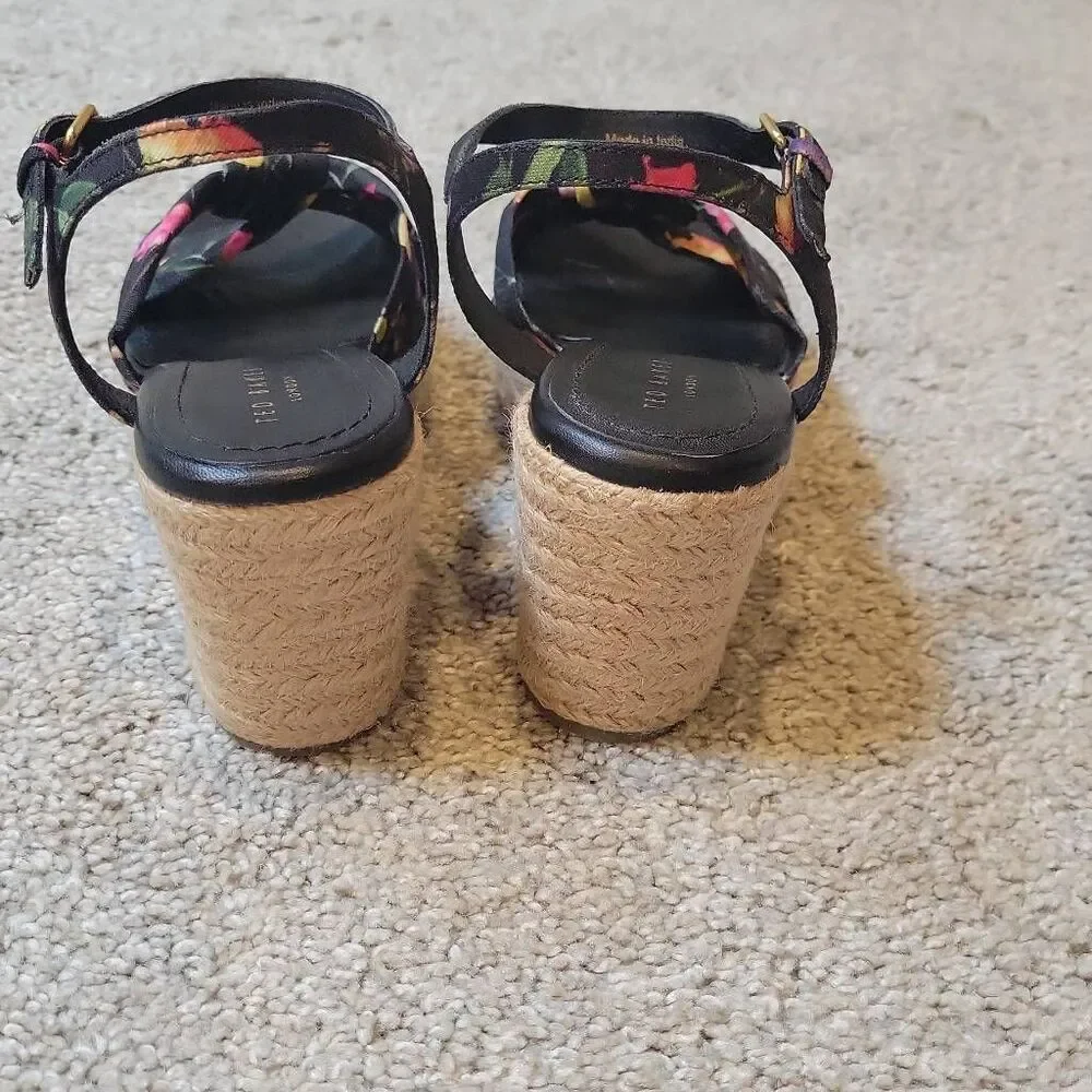 Ted Baker Women's Espadrille Wedge Sandal Size US 7/EU 37.5